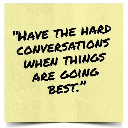 hard conversations - sticky note
